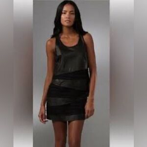 rag & bone leather mini dress // Sz 4